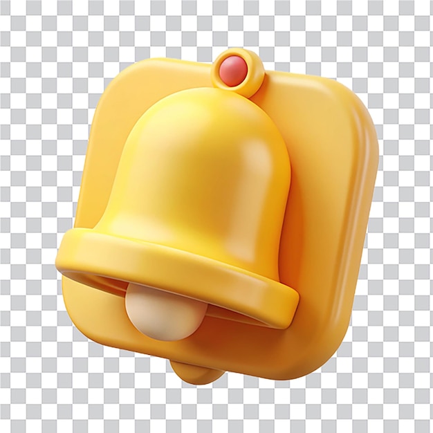 3d render empty reminder popup push notification icon with