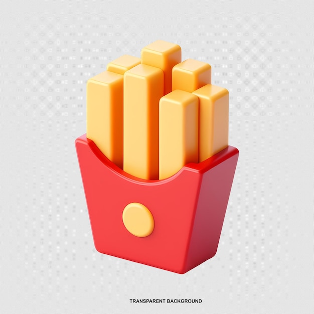 PSD 3d render of a fast food