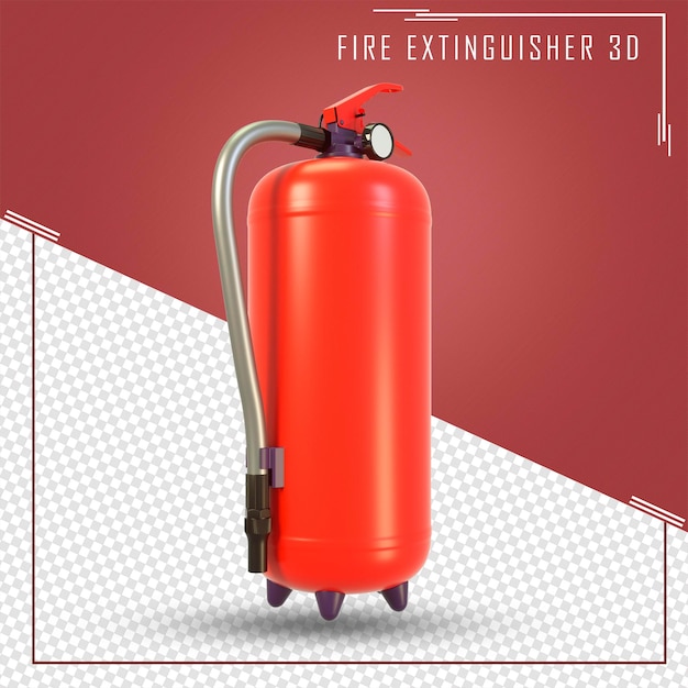 3d render of fire extinguishers