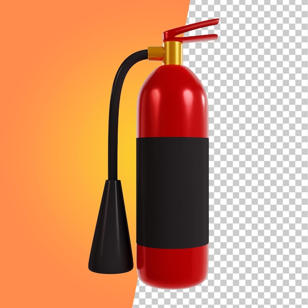 3d render for firefighter icon element