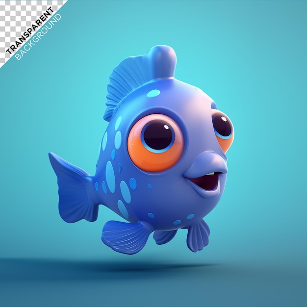 PSD 3d render of fish