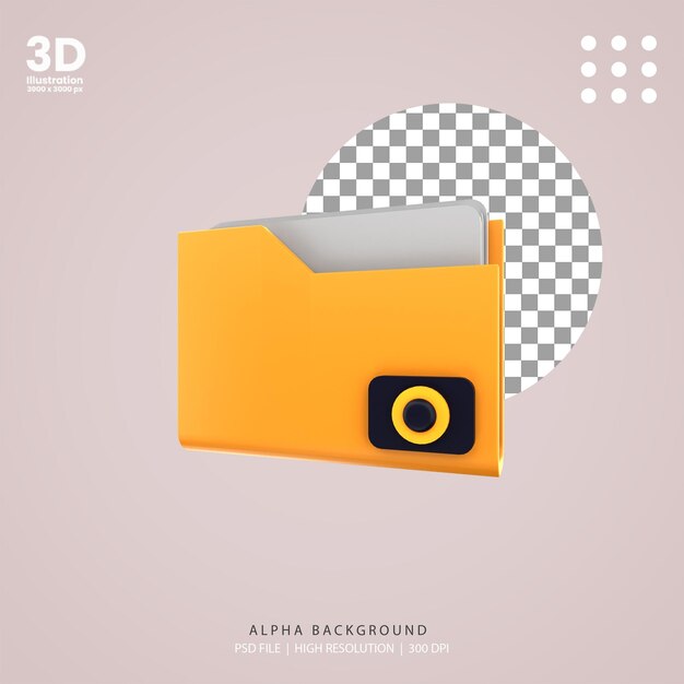 3d папка с изображением камеры