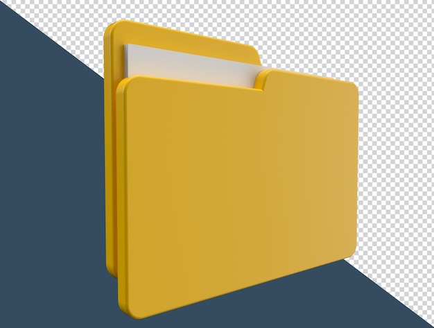 3d render of folder