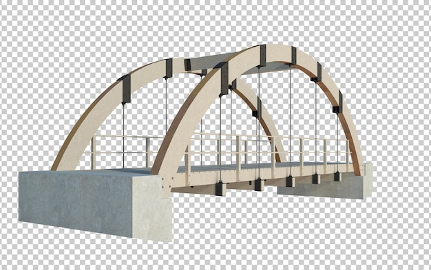 PSD 3d render gebouw structuur geïsoleerd