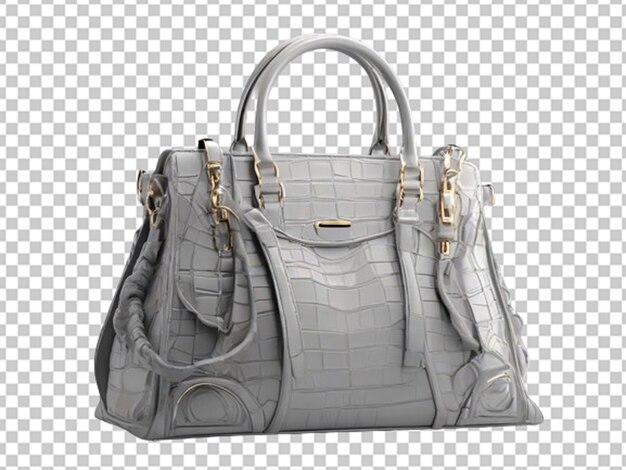 3d render grey woman hand bag