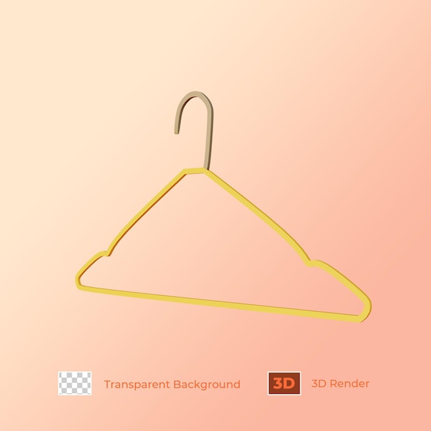 PSD 3d rendering hanger