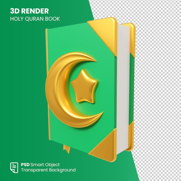 3d render heilige koran boek