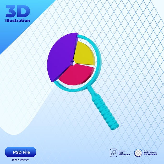 PSD icona di rendering 3d mobile di base