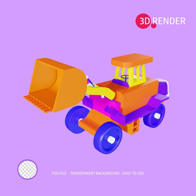 3D render Icon compactor