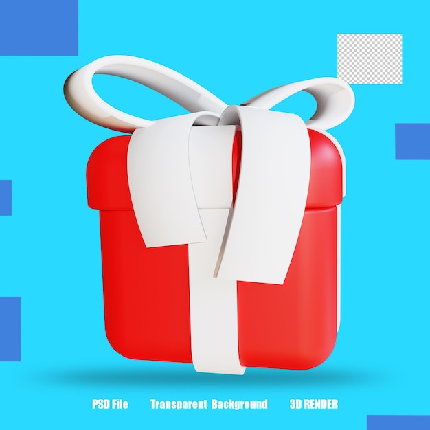 3d render icon giftbox