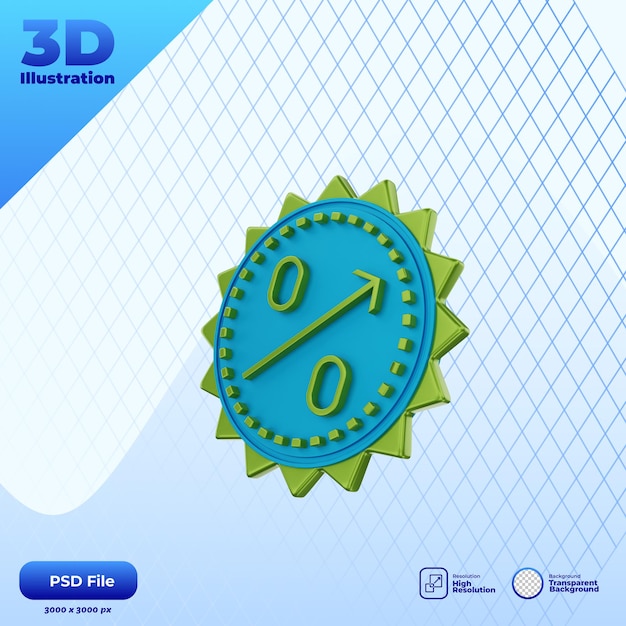 3d render icon interest