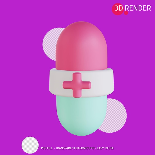 3d render icon medical