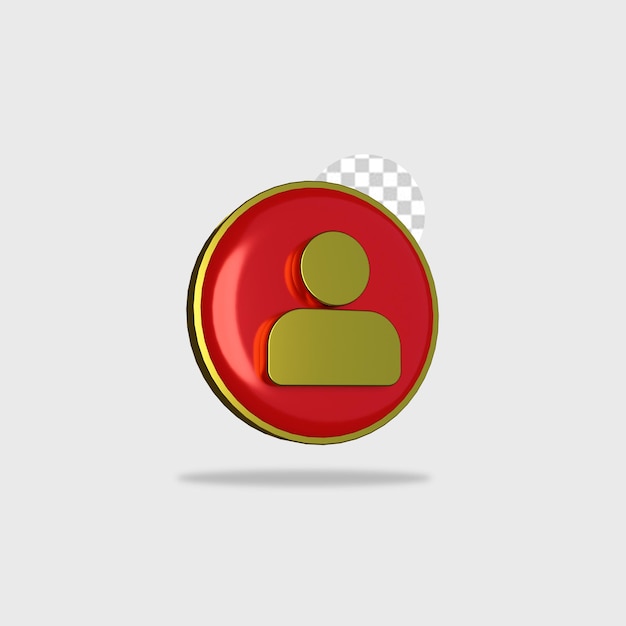 3d render icon people design