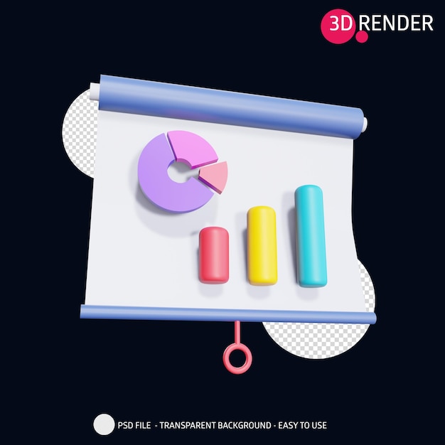 3d render icon presentation 8