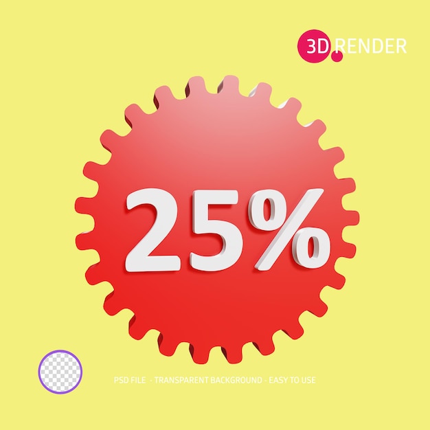 PSD 3d render icon sale 15