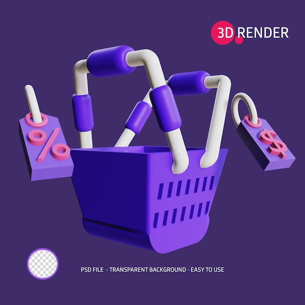 PSD 3d render icon sale 7