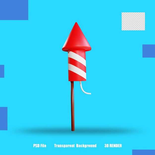 PSD 3d render icon spark 2