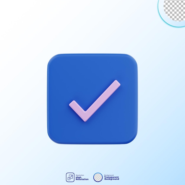 3d render icon user interface