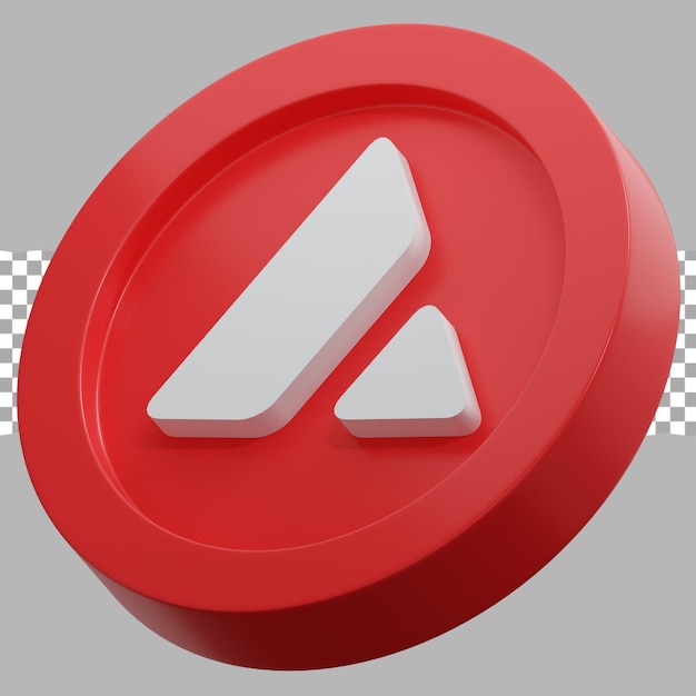 3d render illustratie cryptologo avalance