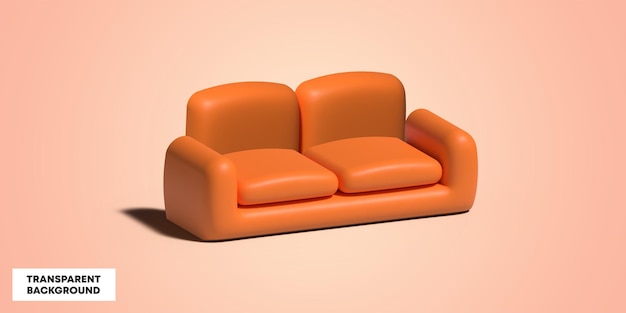 3D render illustratie fauteuil