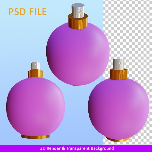 3d render illustratie parfum