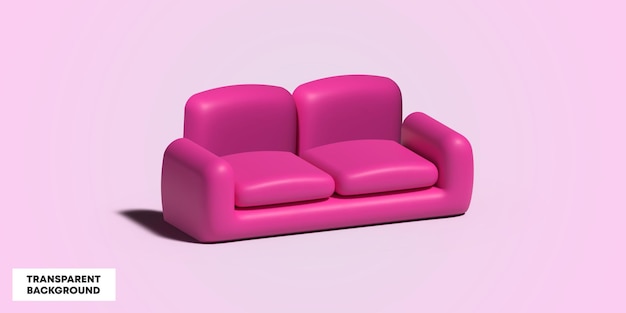 3d render illustration armchair