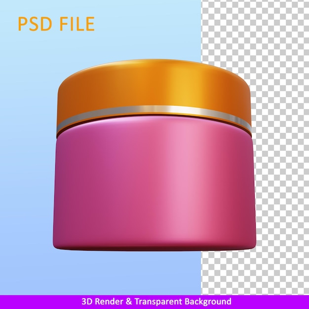 PSD 3d render illustration cosmetics