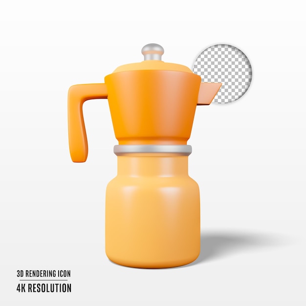 PSD 3d render illustration juicer isolated icon