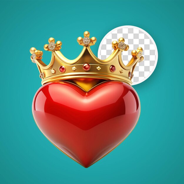 3d render illustration love king