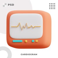PSD 3d визуализация кардиограммы
