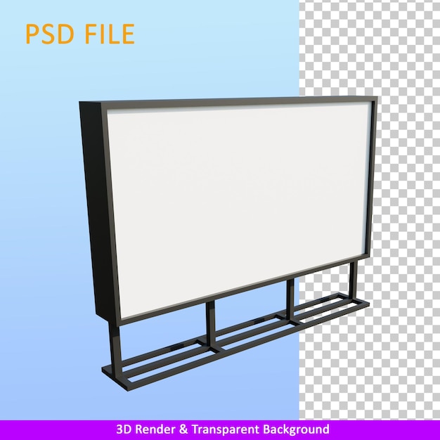 PSD 3d render illustration outdoor