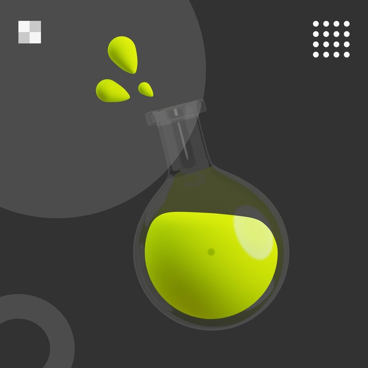 PSD 3d render illustration of potion