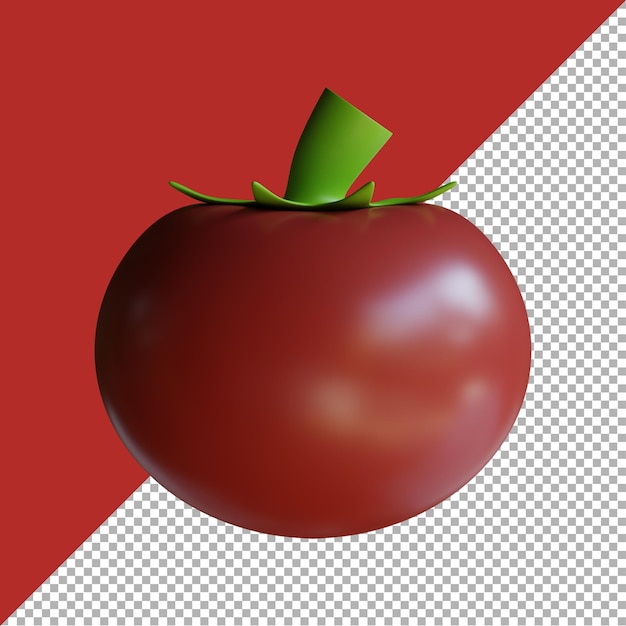 3d визуализация иллюстрации томатный мультфильм