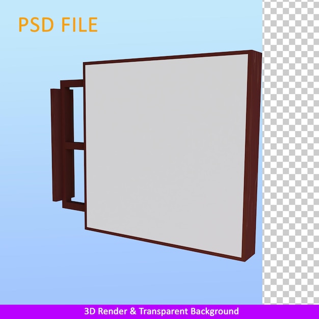 3d визуализация иллюстрации настенная вывеска