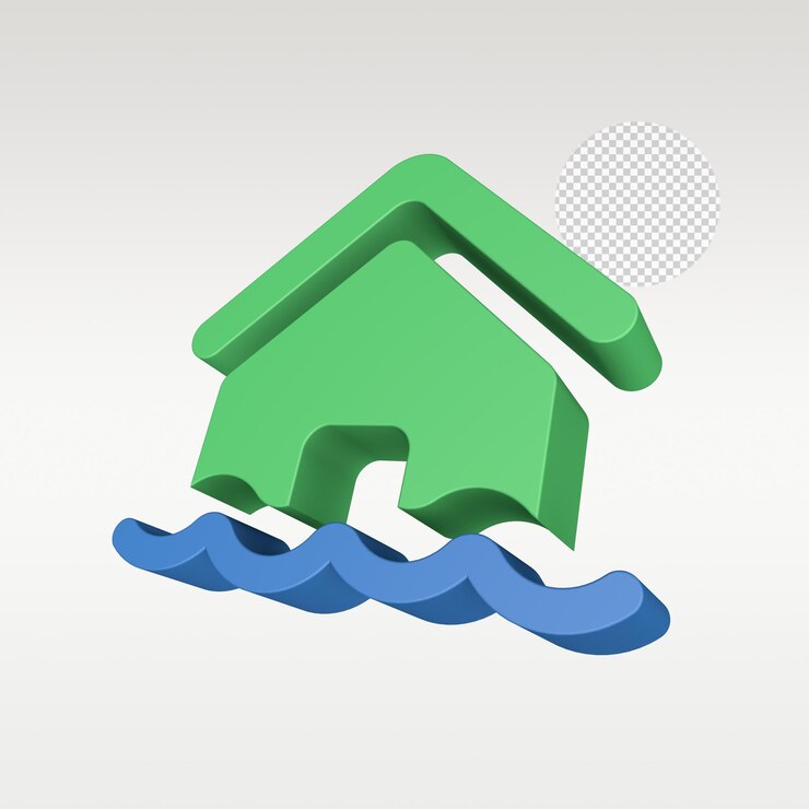 PSD 3d render insurance icon symbol