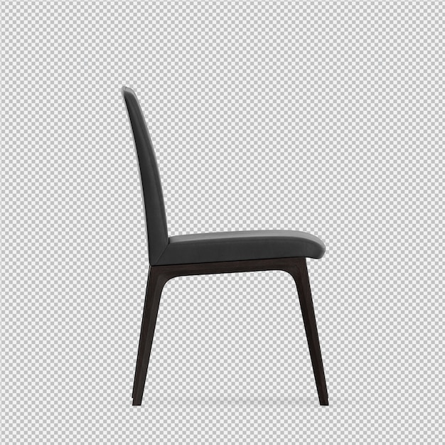 3d render of isometric chair