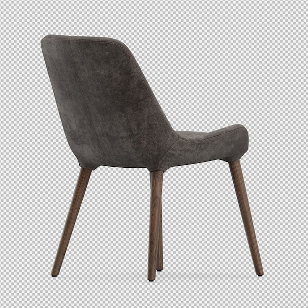 3d render of isometric chair