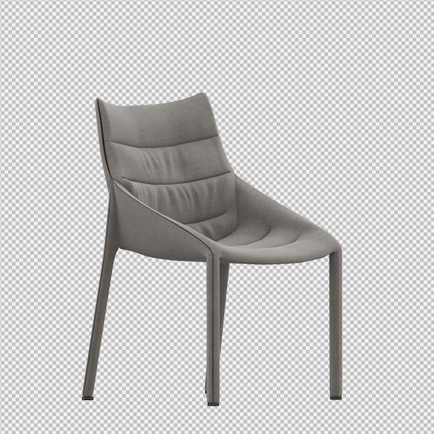 3d render of isometric chair