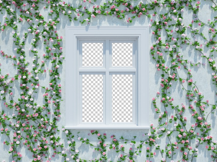 PSD 3d render ivy plants isolated 