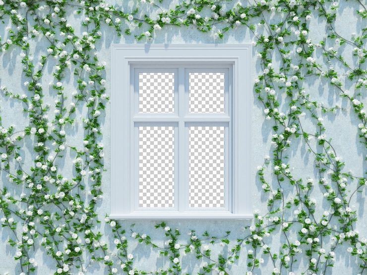PSD 3d render ivy plants isolated 