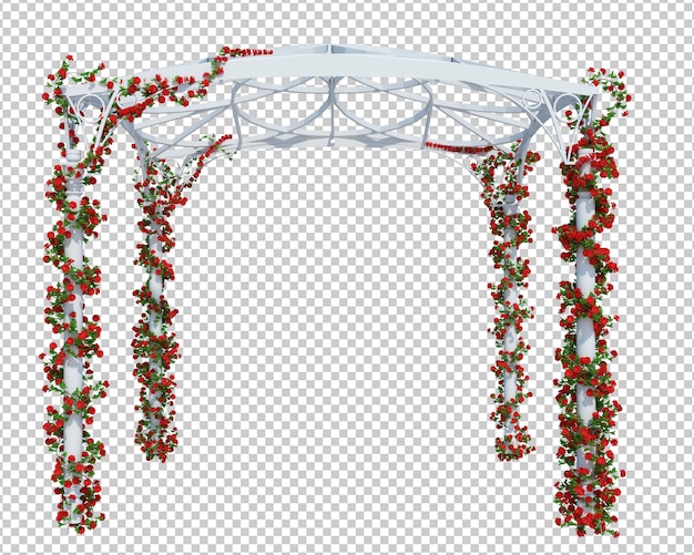 PSD 3d render ivy plants isolated