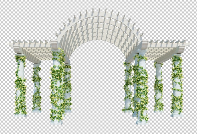 PSD 3d визуализация растений плюща изолированные