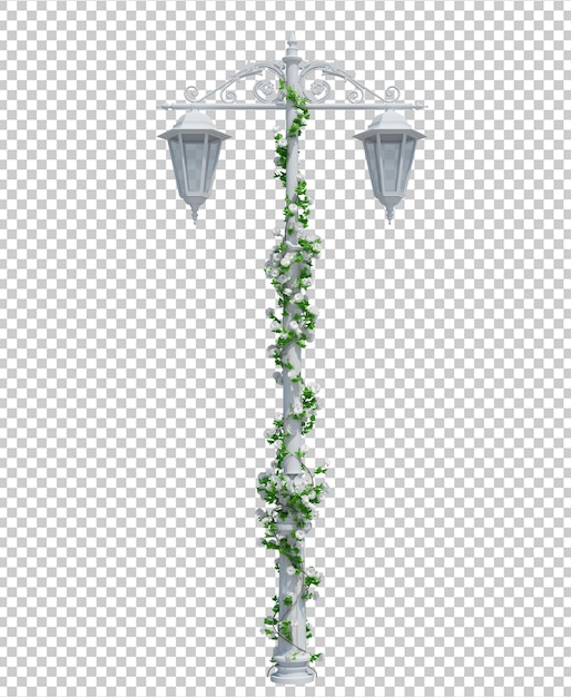 3d render ivy plants isolated