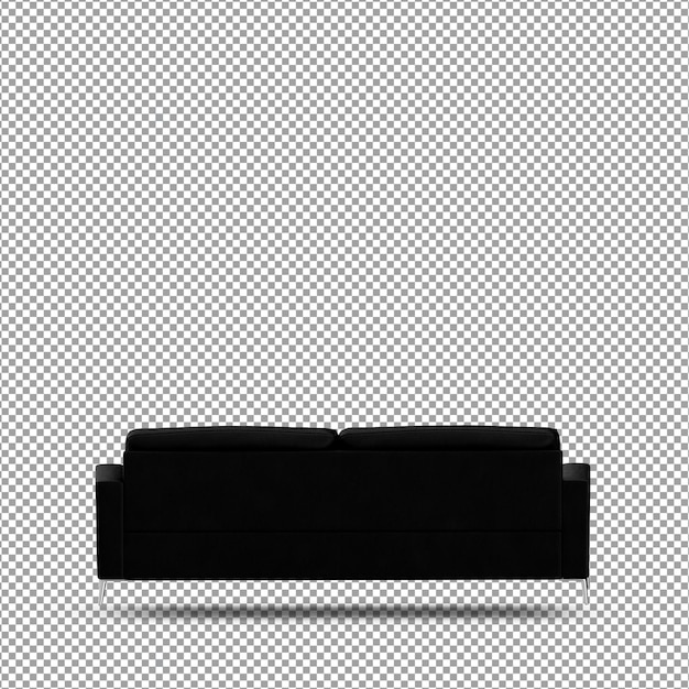 3D render izole edilmiş kanepe
