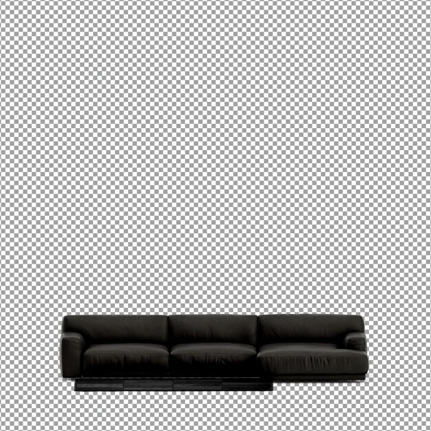 3D render izole edilmiş kanepe