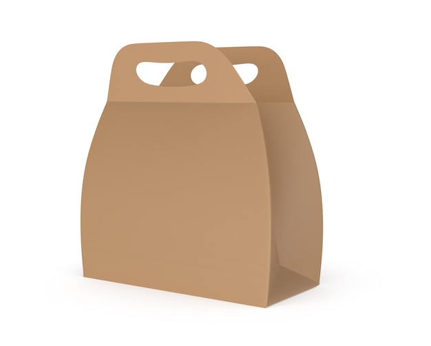 3d render kcraft papieren koekdoos