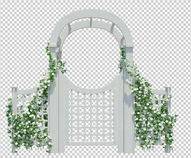 PSD 3d render klimop planten geïsoleerd