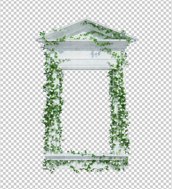 PSD 3d render klimop planten geïsoleerd