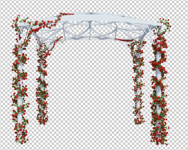 3D render klimop planten geïsoleerd