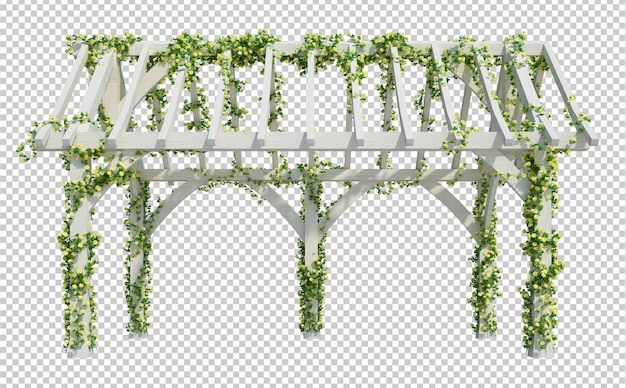 3D render klimop planten geïsoleerd